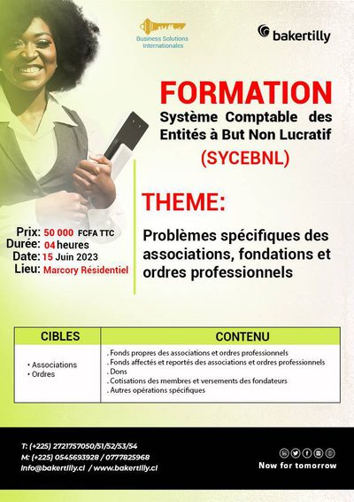 Photo of Formation - le Système Comptable des Entités à But Non Lucratif (SYCEBNL).